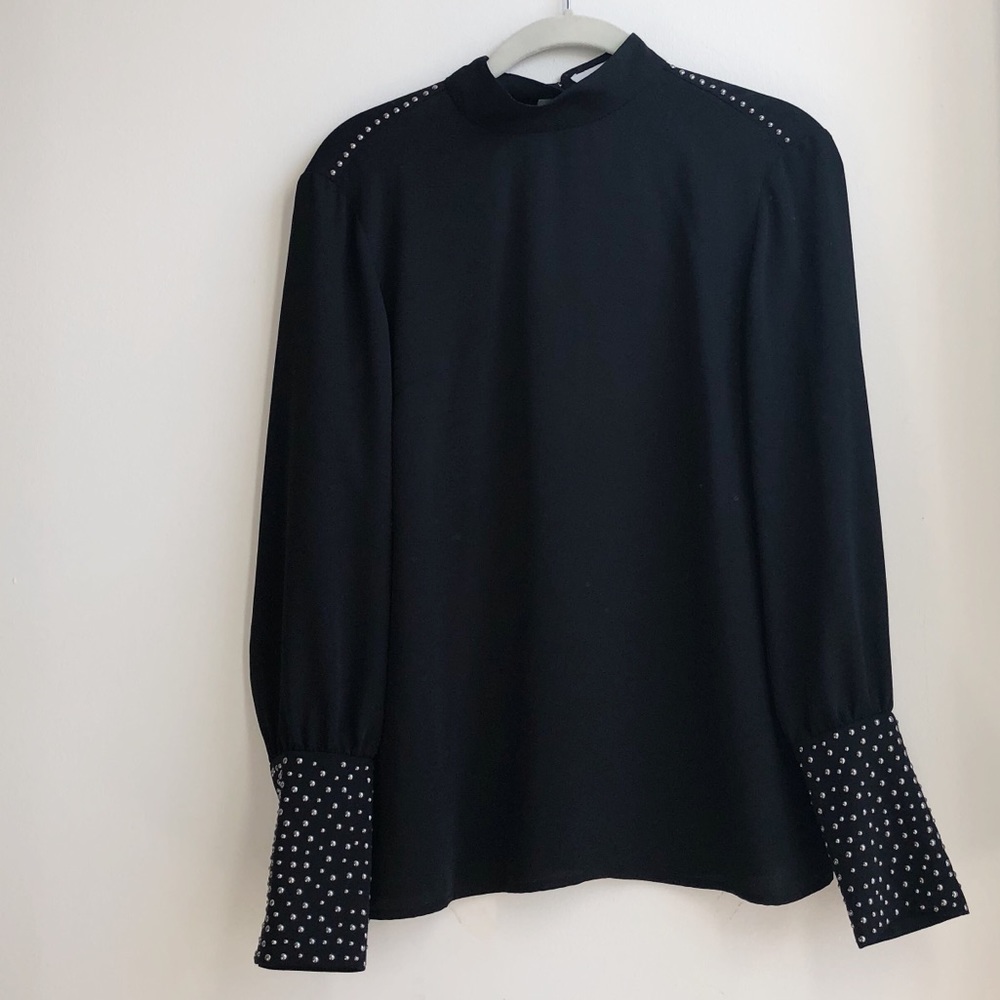 & other stories • nwt black studded blouse